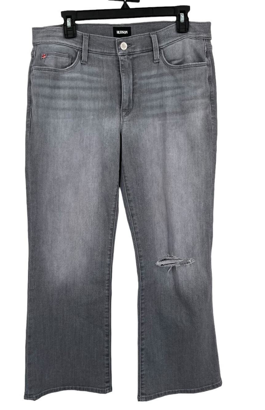 Hudson Jeans Nicole mid rise bootcut crop gray size 31